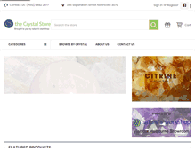 Tablet Screenshot of crystalstore.com.au